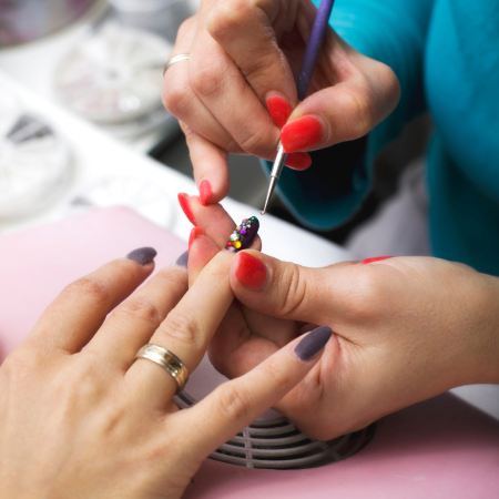 Acrylic with gel French